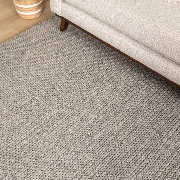 Wollteppich - Twist Grau - 2