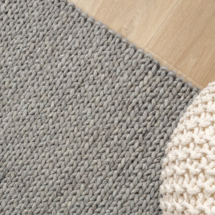 Wollteppich - Twist Grau - 3