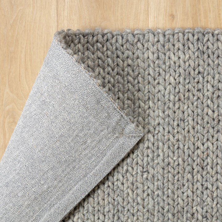 Wollteppich - Twist Grau - 6