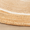 Jute Teppich Rund - Mirai Circle Weiss Natur - thumbnail 4