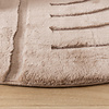 Hochflor Teppich Rund - Carvy Curves Taupe - thumbnail 5