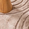 Hochflor Teppich Rund - Carvy Arches Taupe - thumbnail 3