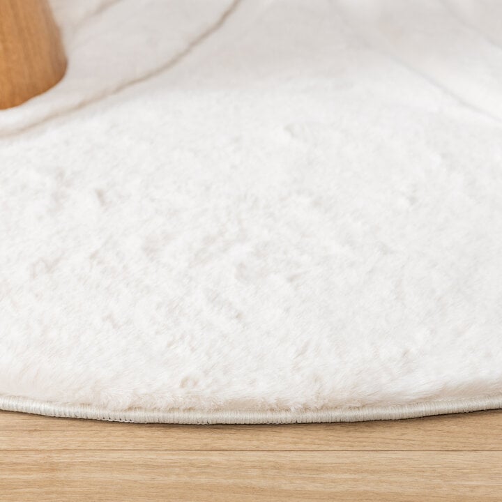 Hochflor Teppich Rund - Carvy Arches Creme - 5