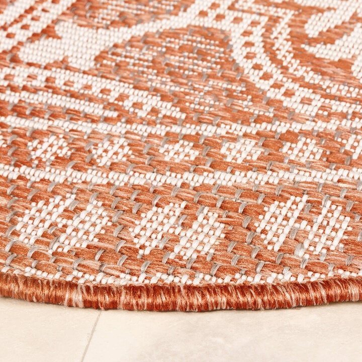 In- & Outdoor Teppich Rund - Summer Oriental Terracotta - 5