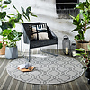 In- & Outdoor Teppich Rund - Floreno Milan Grau Anthrazit - thumbnail
