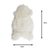 Schaffell - Shaun Weiss 90cm - Teppich - thumbnail 2