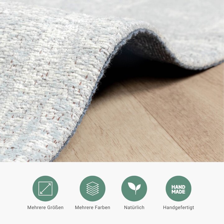 Teppich Vintage - Admire Hellgrau - 4