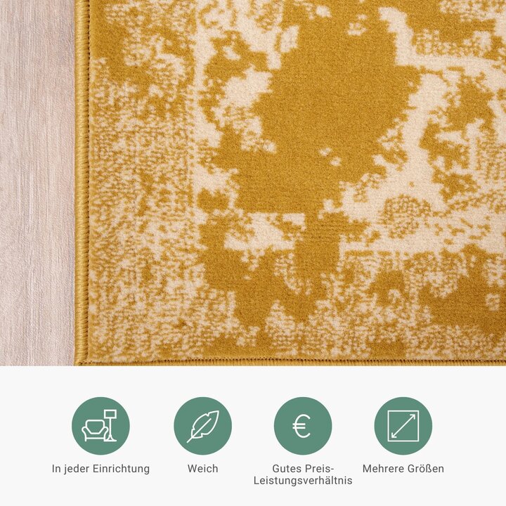 Teppich Vintage - Wonder Gelb - 5