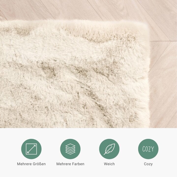 Hochflor Läufer - Comfy Supreme Creme - 5