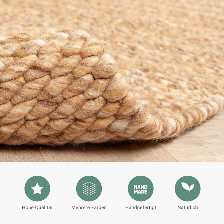 Wollteppich - Brilliant Ockergelb - 4