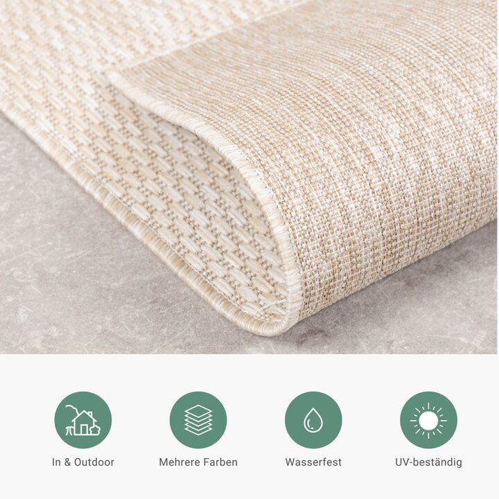 In- & Outdoor Teppich - Costa Beige - 4