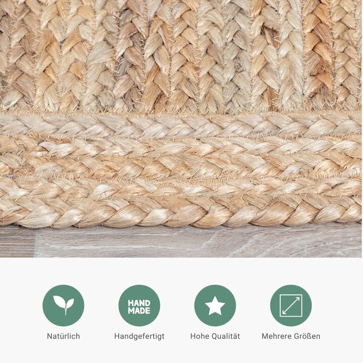 Jute Teppich - Fair Natur - 5
