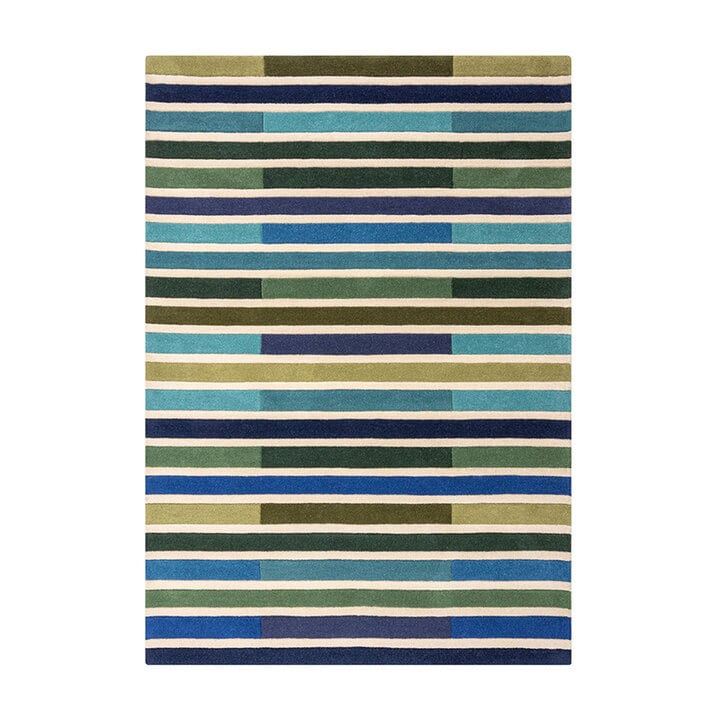 Moderner Teppich - Illo Piano Grün Bunt