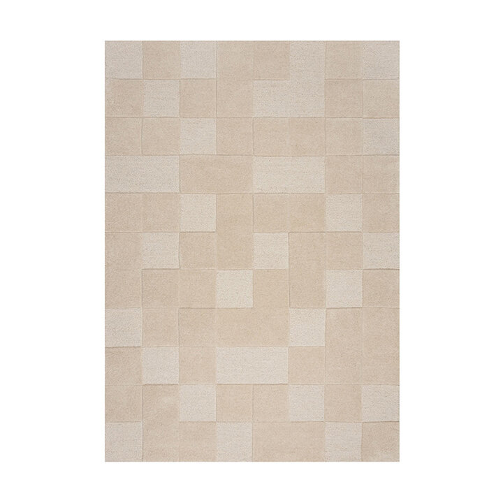 Moderner Teppich - Mozo Checkerboard Beige - 1