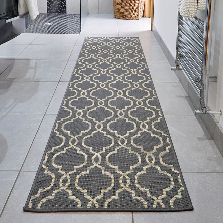 Balkon Teppich - Floreno Milan Anthrazit Beige