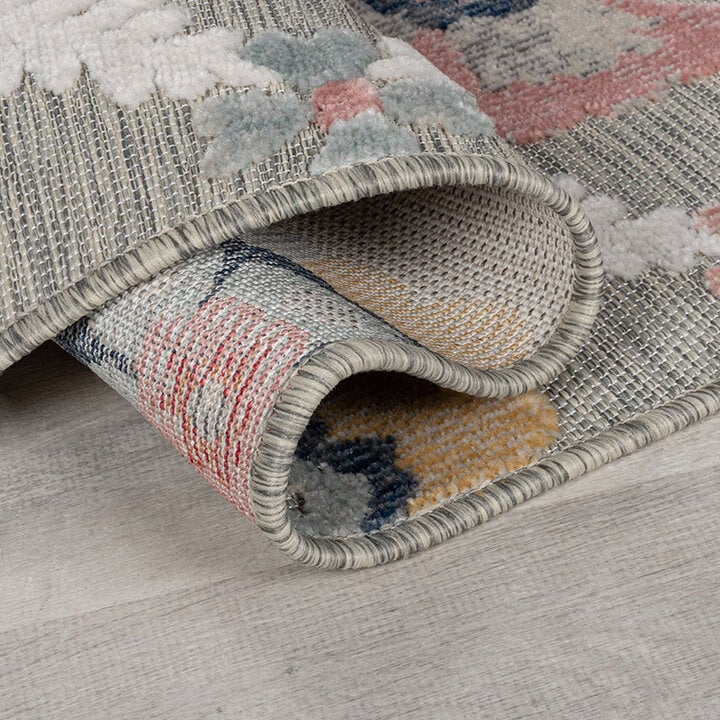 Balkon Teppich - Plazo Flora Grau - 4