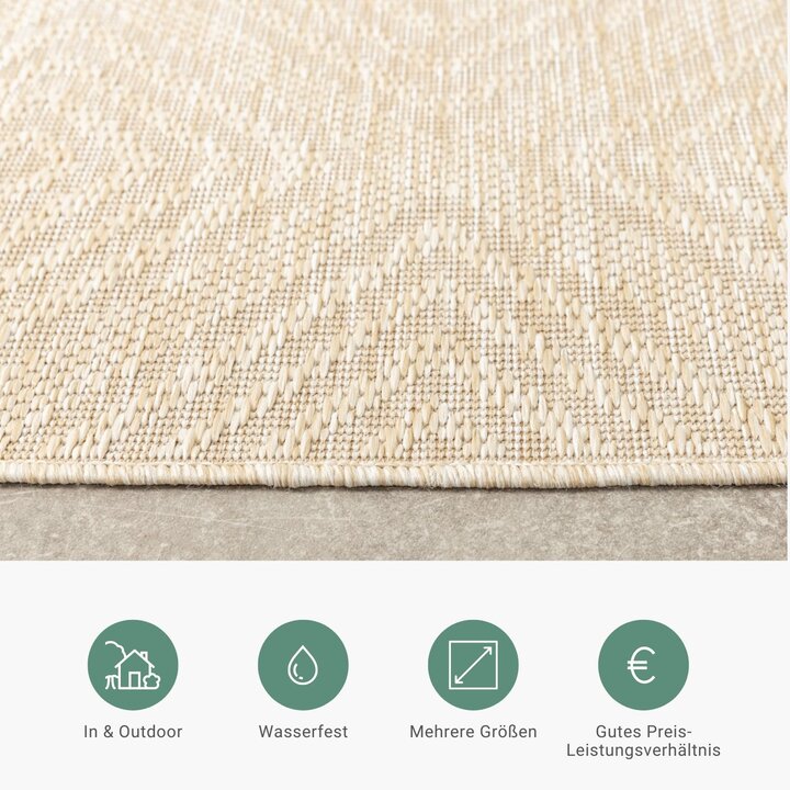 Gartenteppich - Brava Beige - 5