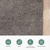 Waschbarer Teppich - Clean Dunkelgrau - thumbnail 5