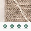 In- & Outdoor Jute Teppich - Fora Lines Natural - thumbnail 4