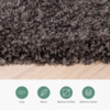 Hochflor Teppich - Glazy Anthrazit - thumbnail 4