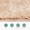 Hochflor Teppich - Glazy Beige Creme - thumbnail 4