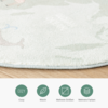 Kinderteppich Rund - Globe Mint - thumbnail 2