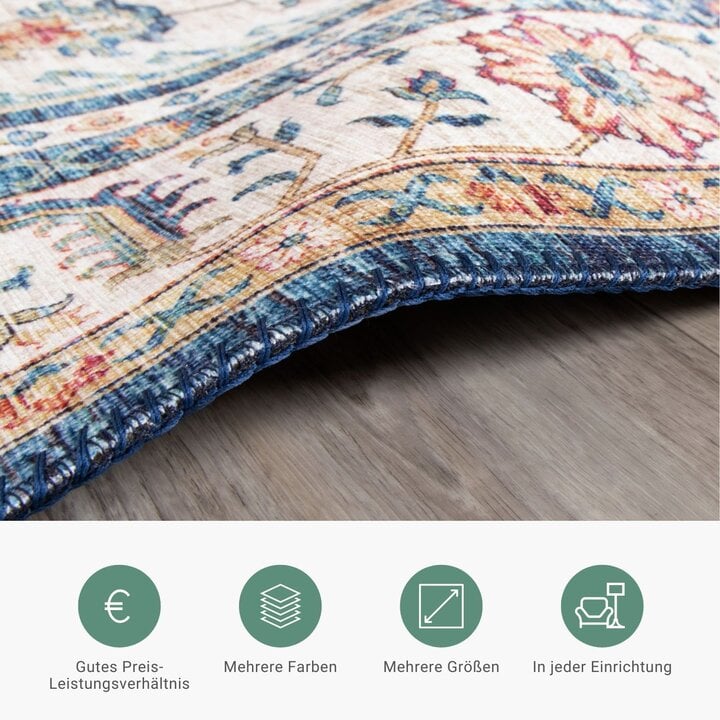 Teppich Vintage - Azara Hellblau - 6