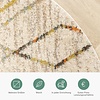 Hochflor Teppich Rund - Blend Diamond Creme Bunt - thumbnail 5