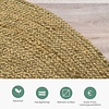 Jute Teppich Rund - Fair Grün - thumbnail 5