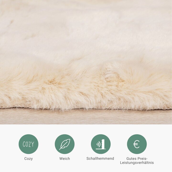 Kinderteppich - Huggy Wolke Creme - 5