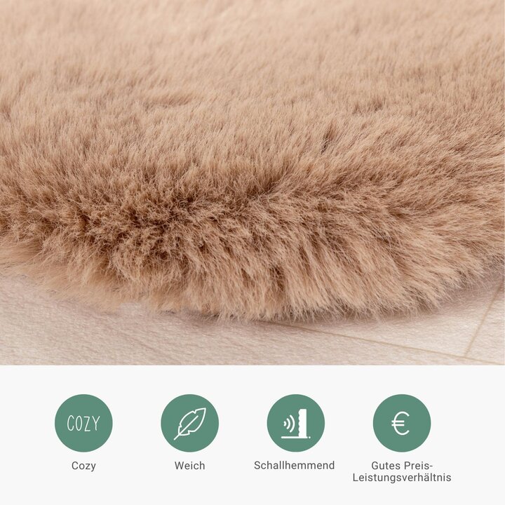 Kinderteppich - Huggy Schaf Taupe - 5