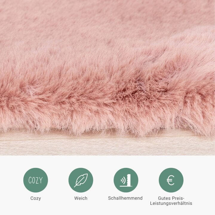 Kinderteppich - Huggy Herz Rosa - 3