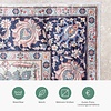 Teppich Vintage - Imagine Medaillon Blau - thumbnail 5