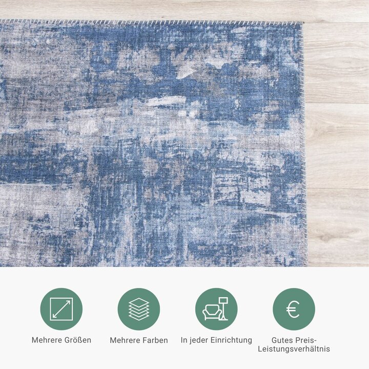 Moderner Teppich - Strength Blau - 5