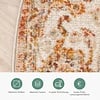 Teppich Vintage Rund - Spring Medaillon Terracotta Creme - thumbnail 4