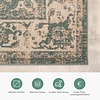Teppich Vintage - Spring Medaillon Grün Creme - thumbnail 4