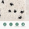 Teppich Hochflor - Grand Dots Creme Schwarz - thumbnail 4