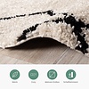 Teppich Hochflor Rund - Grand Diamond Creme Schwarz - thumbnail 5