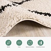 Teppich Hochflor - Grand Moves Creme Schwarz - thumbnail 4