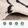 Teppich Hochflor - Grand Wire Creme Schwarz - thumbnail 4