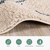Teppich Hochflor - Grand Lines Creme Blau - thumbnail 4