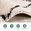 Teppich Hochflor - Grand Lines Creme Schwarz - thumbnail 5
