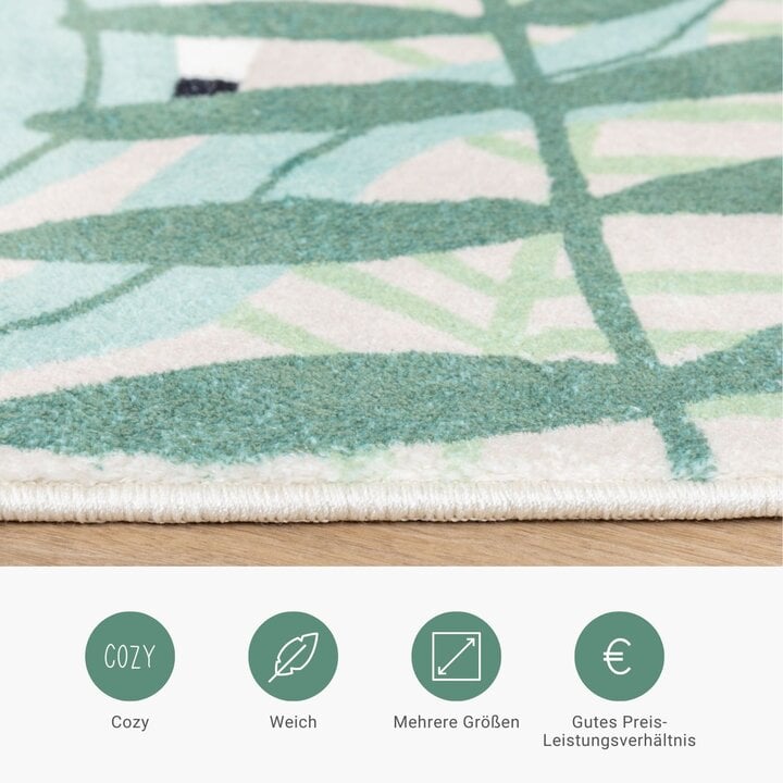 Kinderteppich - Jungle Giraffe Beige - 4