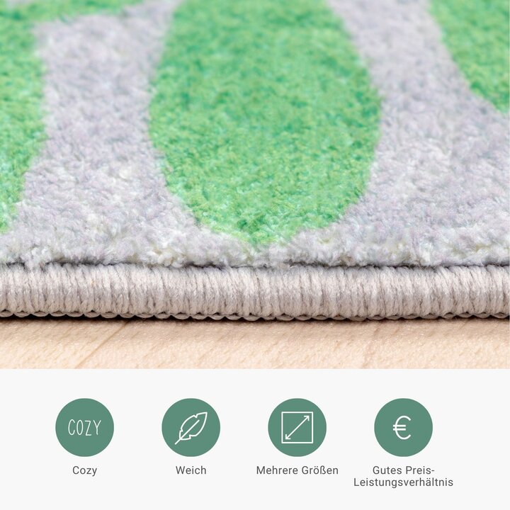 Kinderteppich - Jungle Giraffe Bunt - 4