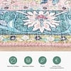 Teppich Vintage - Lily Oriental Blau Rosa - thumbnail 4