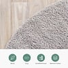 Teppich Hochflor Rund - Lofty Hellgrau - thumbnail 4