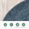 Teppich Hochflor Rund - Lofty Blau - thumbnail 4