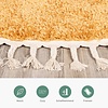 Teppich Hochflor Rund - Lofty Fringe Gelb - thumbnail 4