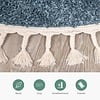 Teppich Hochflor Rund - Lofty Fringe Blau - thumbnail 4