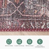 Teppich Vintage - Lugan Bordeaux Rot - thumbnail 3